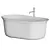 Petite City Bathtub: Elegant and Compact 3D model small image 7