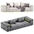 Designed for Comfort and Style: Cordoba Sofa Set 3D model small image 3