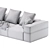 Designed for Comfort and Style: Cordoba Sofa Set 3D model small image 5