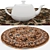 Round Rug Set: Versatile 6-Piece Collection 3D model small image 4