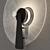 Elegant PAN Wall Lamp in Aluminum 3D model small image 4