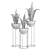 Ferm Living Bau Pot Large - Set 157: Indoor Plant Collection 3D model small image 4