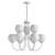 Indra 9-Light Brass Chandelier 3D model small image 2