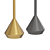 Sleek Cone Pendant Lamp 3D model small image 2