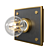 Sleek Urban Wall Light 3D model small image 1