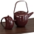 2-in-1 Teapot Set: 3 Materials 3D model small image 2