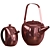 2-in-1 Teapot Set: 3 Materials 3D model small image 8