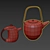 2-in-1 Teapot Set: 3 Materials 3D model small image 12