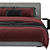 Sleek Mebel Nuvo Bed 3D model small image 3