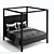 Elegant Osbaston Four-Poster Bed 3D model small image 1