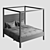 Elegant Osbaston Four-Poster Bed 3D model small image 4