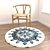 Versatile Set of 6 Round Rugs 3D model small image 5