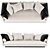 Elegant Outdoor Seating: NOONU Sofa 3D model small image 2