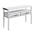 Contemporary Console Table with 2 Drawers 3D model small image 2