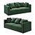 OM Rikkardo: Stylish Sofa by TANAGRA 3D model small image 1