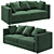 OM Rikkardo: Stylish Sofa by TANAGRA 3D model small image 4