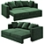 OM Rikkardo: Stylish Sofa by TANAGRA 3D model small image 5