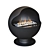 Lux Fire Bio-Fireplace: Stylish Steel & Gel Fuel 3D model small image 1