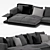 Modular Elegance: Minotti Connery Sofa 3D model small image 2