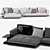 Modular Elegance: Minotti Connery Sofa 3D model small image 5