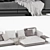 Modular Elegance: Minotti Connery Sofa 3D model small image 6