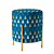 Elegant Baltimore Pouf with Velour Print 3D model small image 4