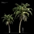 Tropical Paradise: Palm Wallpaper 3D model small image 1