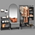 Modern Hallway Set with IKEA Furniture 3D model small image 1