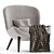 Sicis Niels Armchair: Luxurious and Modern 3D model small image 1