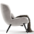 Sicis Niels Armchair: Luxurious and Modern 3D model small image 2