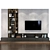 Milan Style Modern Living - TV Wall Decor 3D model small image 1