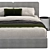 Molteni & C Ribbon King Bed 3D model small image 3