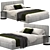 Molteni & C Ribbon King Bed 3D model small image 5