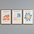 Modern Picture Frame Set with Matisse Art 3D model small image 4