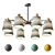 TRAZOS Adjustable Height Chandelier 3D model small image 1