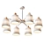 TRAZOS Adjustable Height Chandelier 3D model small image 4