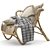 Vintage Fox Armchair by Viggo Boesen 3D model small image 3