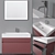 Antonio Lupi Gesto Set: Sink, Mirror, Furniture 3D model small image 4