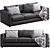 Sophisticated Leather Sofa by IKEA 3D model small image 4