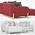 Modern MOLN Chaise Sofa: Real-life Size 3D model small image 4