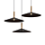 Modern LED Pendant Lamp with Conical Metal Shade | Lampatron 3D model small image 1