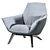 Modern and Elegant Florentina Armchair 3D model small image 9