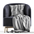 Elegant Porada Copine Armchair 3D model small image 3