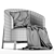 Elegant Porada Copine Armchair 3D model small image 4