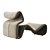 Etcetera Lounge Chair: Sleek and Modern Comfort 3D model small image 3