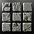 Vintage Stone Cube Panel 3D model small image 1
