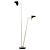 Elegant Eichholtz Asta Double Floor Lamp 3D model small image 1