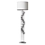 Elegant Eichholtz Crystal Floor Lamp 3D model small image 2