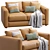 Modern Leather Sofa by Ikea 3D model small image 3