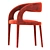 Elegant Hawkins Dining Chair 3D model small image 3